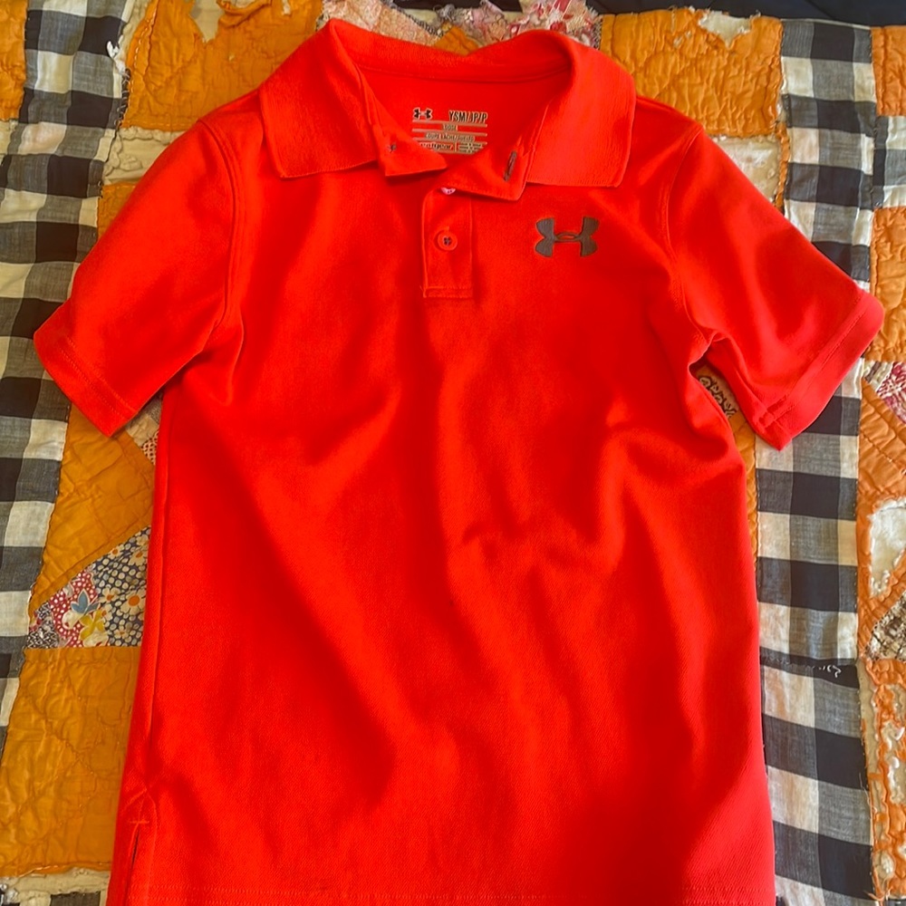 Youth boys under armour golf tee polo